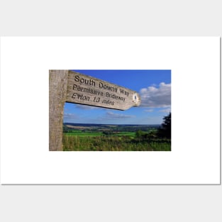 South Downs Beacon Hill Hampshire England Posters and Art